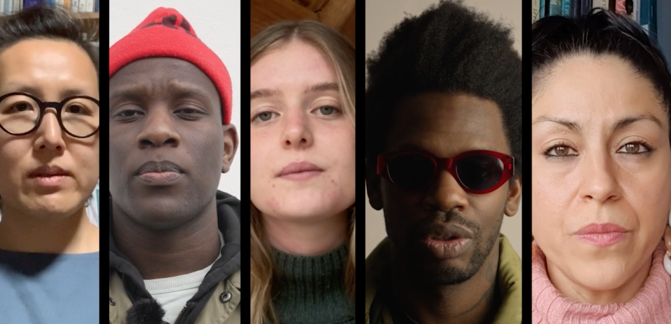 Hwa Young Jung, Love Ssega, Amelie Tilley, Gaika, Rosa Cisneros captured in a still from Season for Change's new Earth Day film
