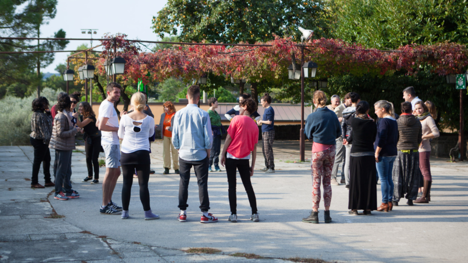 Group of people standing outdoors