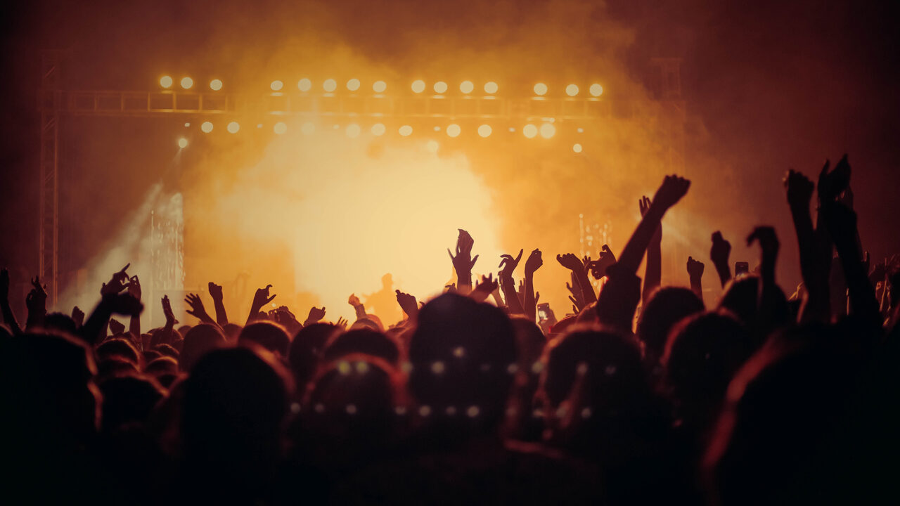 Crowd shot of a festival