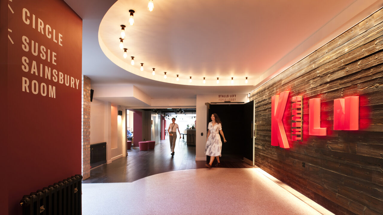 Inside Kiln Theatre, photo by Philip Vile