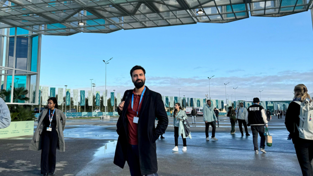 Jazib outside COP29